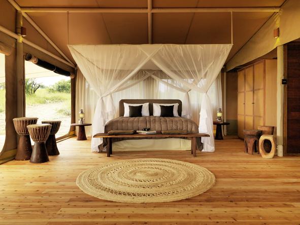 Serengeti Bushtops Luxury Tented Camp - bedroom